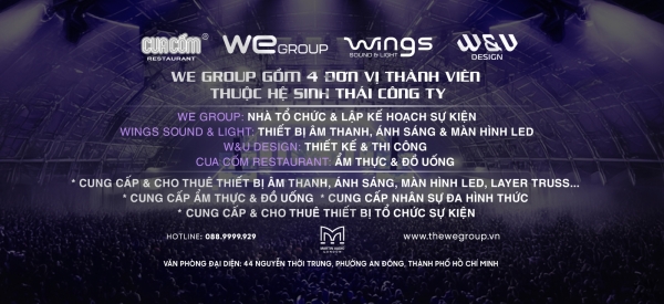  We Group: Kiến Tạo Sự Kiện Đẳng Cấp - Dẫn Đầu Vị Thế Tại Long An, Tây Ninh & TPHCM